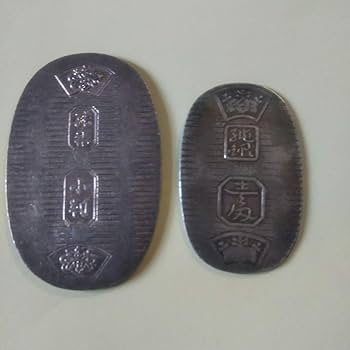 Amazon.co.jp: 徳力 純銀 小判 2枚セット 10g と 一匁(約3.75g